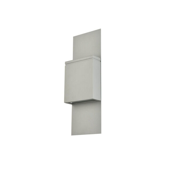 Raine Silver 130 Lumens 12-Light LED Outdoor Wall Sconce, image 2