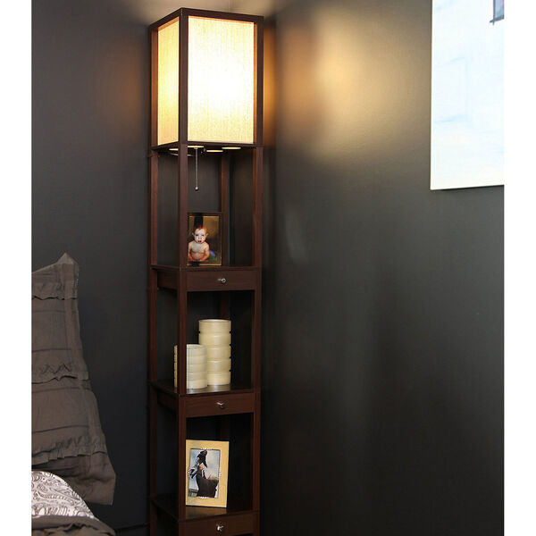 Maxwell LED Floor Lamp with Drawer, image 6