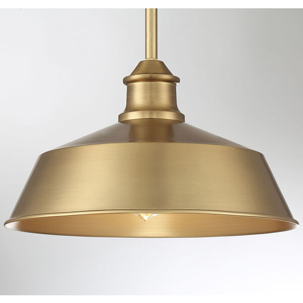 Natural Brass 14-Inch One-Light Pendant, image 5