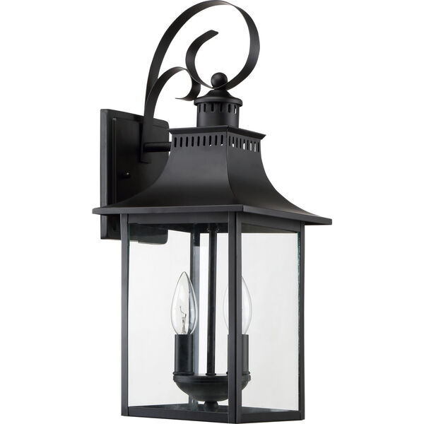 Chancellor Mystic Black Two-Light Outdoor Wall Sconce, image 2