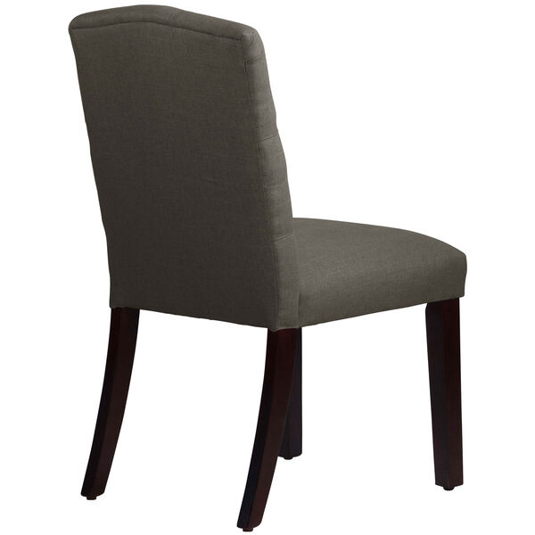 Linen Cindersmoke 39-Inch Tufted Arched Dining Chair, image 4