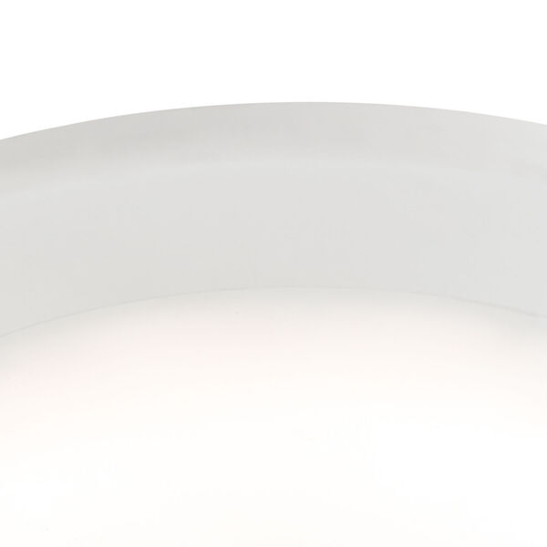 Plandome Matte White LED Flush Mount, image 4