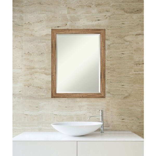 Owl Brown 21-Inch Narrow Bathroom Wall Mirror, image 4