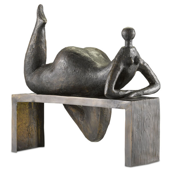 Bronze Odalisque Figurine, image 1