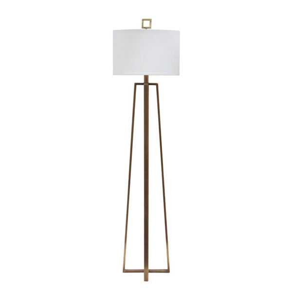 Bronze and Antique Silver One-Light  Colson Floor Lamp, image 1