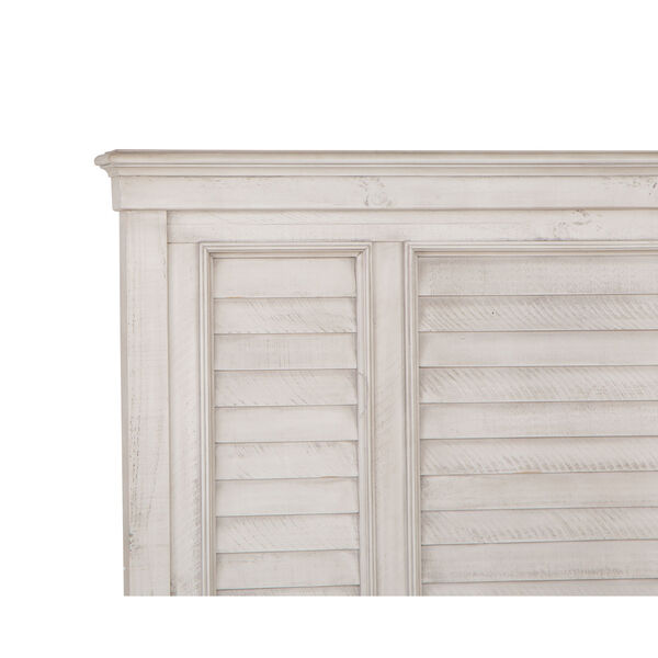 Newport White Complete Queen Shutter Bed, image 2