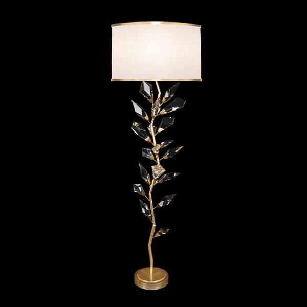 Foret Gold White Three-Light Floor Lamp, image 1