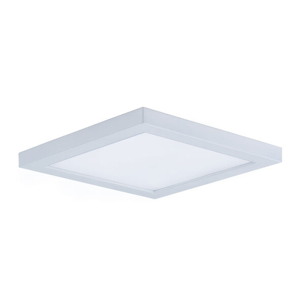 Wafer LED White Seven-Inch LED Square Flush Mount, image 1