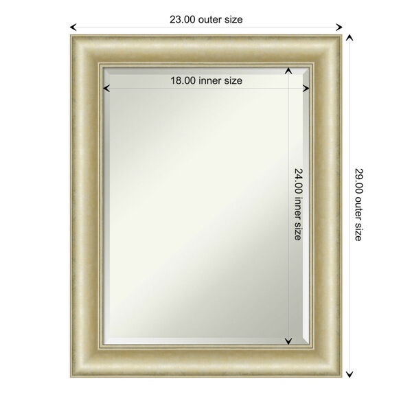 Gold 23W X 29H-Inch Bathroom Vanity Wall Mirror, image 6