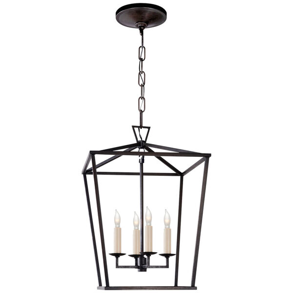 Darlana Small Lantern in Aged Iron by Chapman and Myers, image 1