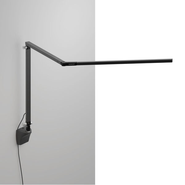 Z-Bar Metallic Black Warm Light LED Desk Lamp with Wall Mount, image 1