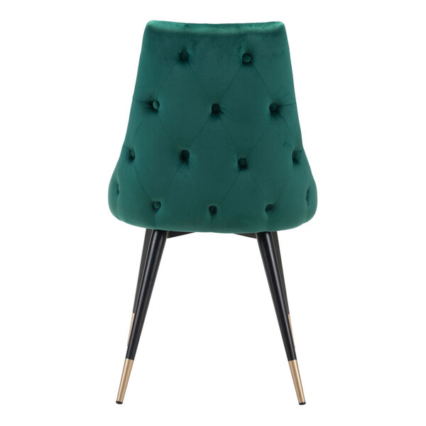 Piccolo Green, Black and Gold Dining Chair, Set of Two, image 5