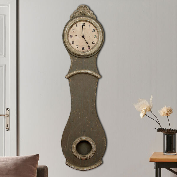 Distressed Wood 52 In. Wall Clock, image 2