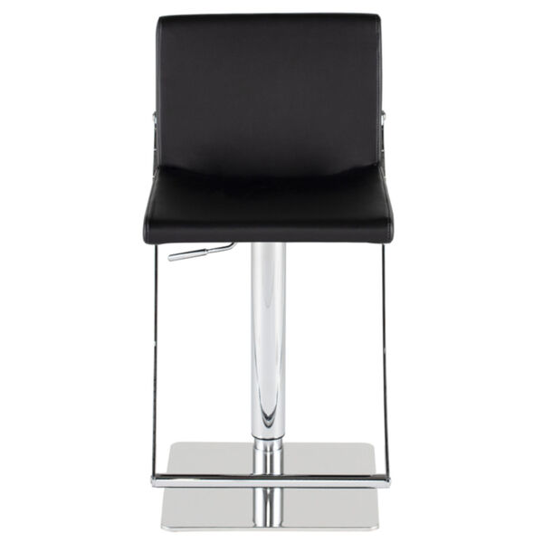 Swing Black and Silver Adjustable Stool, image 2