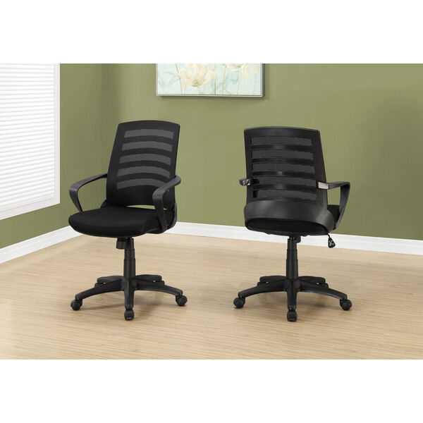 Black 38-Inch Multi Position Office Chair, image 2