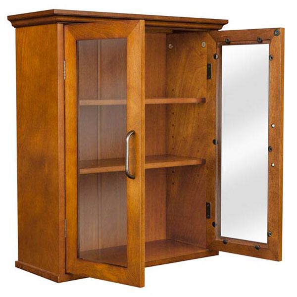 Avery Oak Wall Cabinet with Two-Doors, image 2