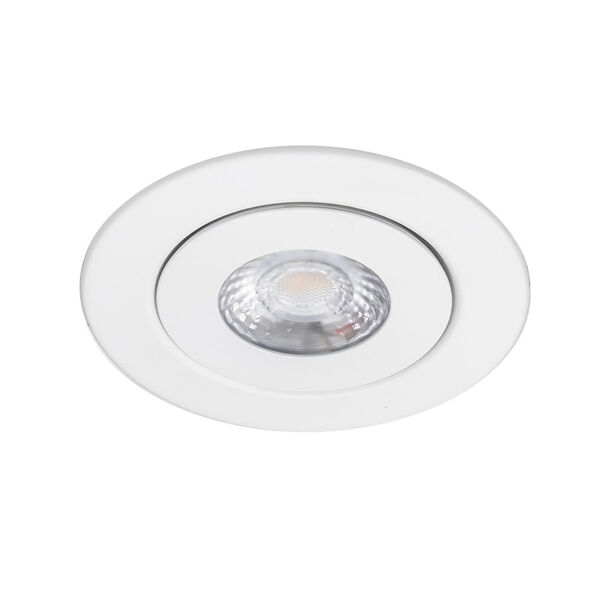 Lotos White Four-Inch LED Round Adjustable Recessed Light Kit, image 3