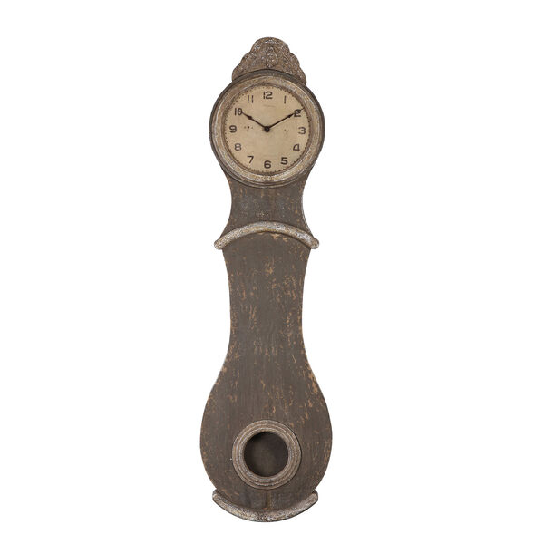 Distressed Wood 52 In. Wall Clock, image 1