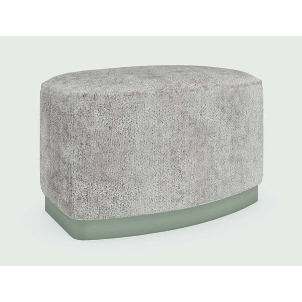 Caracole Upholstery Soft Silver Ottoman, image 2