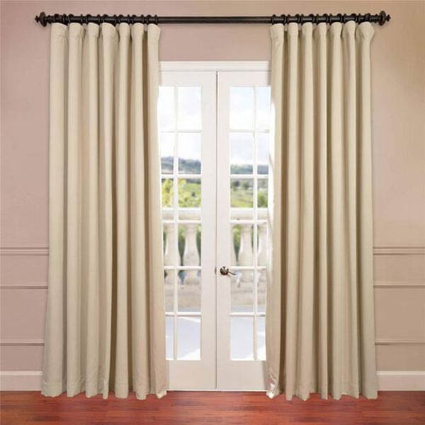 Stone 108 x 100-Inch Double Wide Blackout Curtain Single Panel, image 1