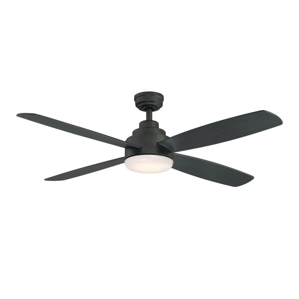 Aeris Matte Black 52-Inch LED Ceiling Fan, image 1