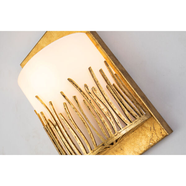 Sawgrass Gold Leaf with Antique One-Light Wall Sconce, image 5