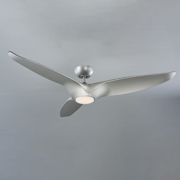 Morpheus III Automotive Silver 60-Inch 3000K LED Downrod Ceiling Fans, image 3