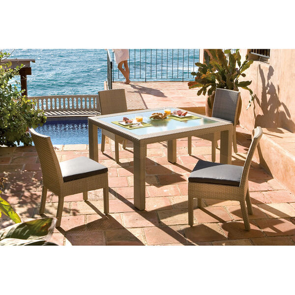 Rubix Standard Five-Piece Side Chair Dining Set with Cushions, image 2