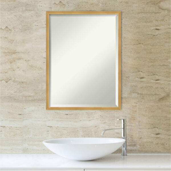Gold 19W X 25H-Inch Bathroom Vanity Wall Mirror, image 5