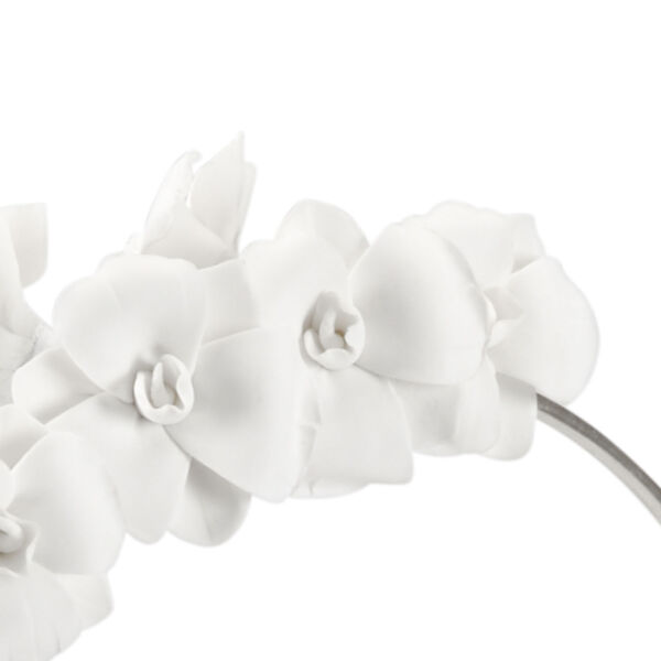 Silver 2 Orchid Stem Home Decor, image 2