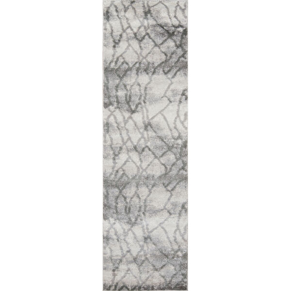Matrix Gray Abstract Rectangular: 9 Ft. 10 In. x 12 Ft. 10 In. Rug, image 6