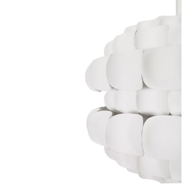 Swoon Matte White Three-Light Pendant, image 6
