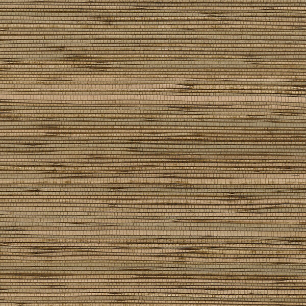 Fine Seagrass Green, Brown and Beige Wallpaper - SAMPLE SWATCH ONLY, image 1