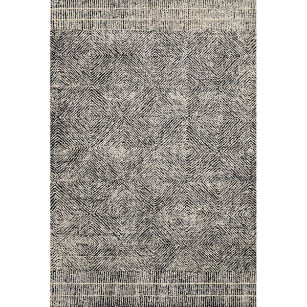 Crafted by Loloi Kopa Black Ivory Rectangle: 5 Ft. x 7 Ft. 6 In. Rug, image 1