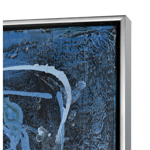 Acrylic Blue Rhythm Framed Wall Art, image 3
