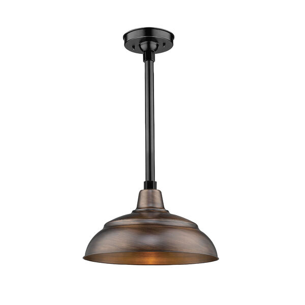 R Series Natural Copper 14-Inch One-Light Warehouse Shade, image 2