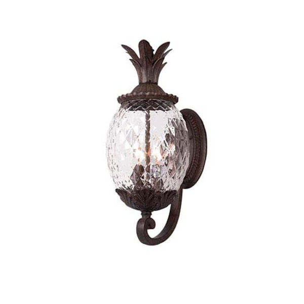 Lanai Black Coral Three-Light 21.75-Inch Outdoor Wall Mount, image 1