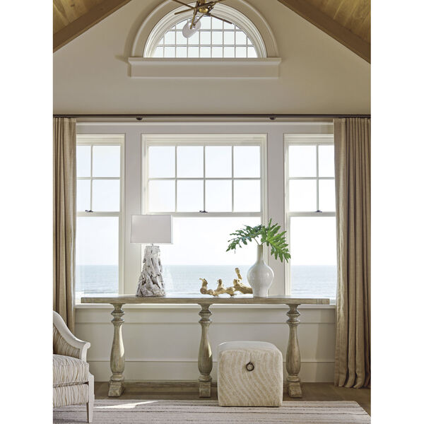Ocean Breeze Greeen and Taupe River Oaks Console, image 2