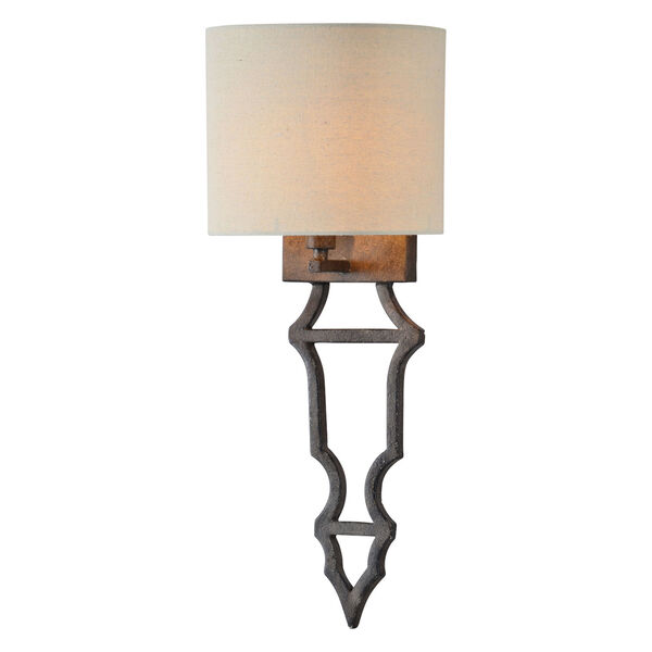 Rusty Black 9-Inch One-Light Wall Sconce, image 1