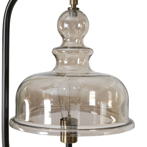 Elieser Antique Brushed Brass Floor Lamp, image 4