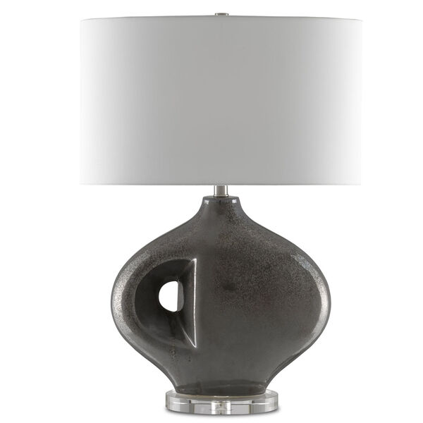 Hellebore Gunmetal and Clear One-Light Table Lamp, image 2