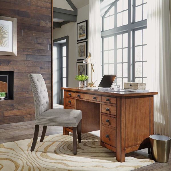 Tahoe Brown Executive Desk with Drawers, image 3
