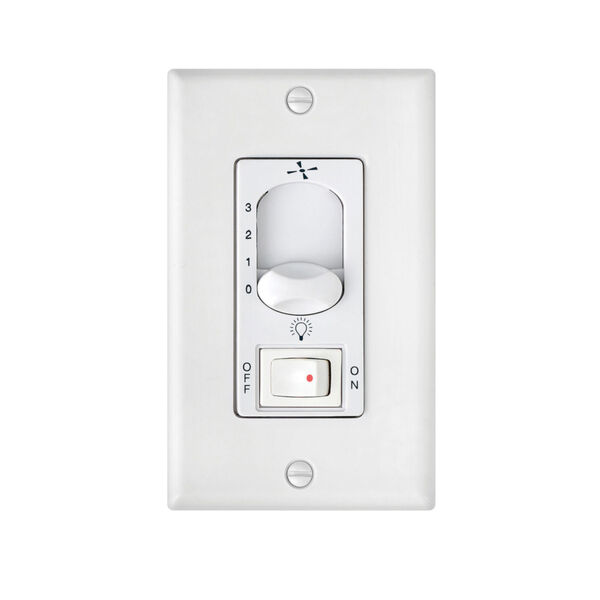 White Three-Speed On Off Switch Wall Control, image 1