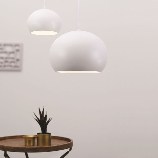 Roxy White 10-Inch One-Light Pendant, image 2