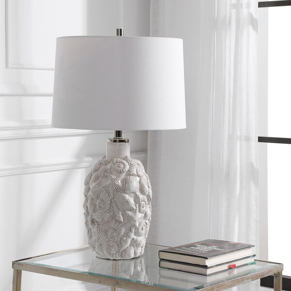 Linden White 26-Inch One-Light Table Lamp, image 3