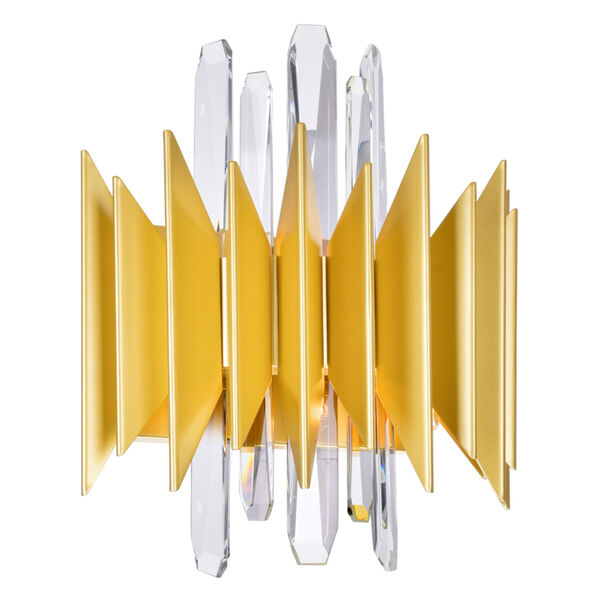 Cityscape Satin Gold Five-Light Wall Sconce, image 2