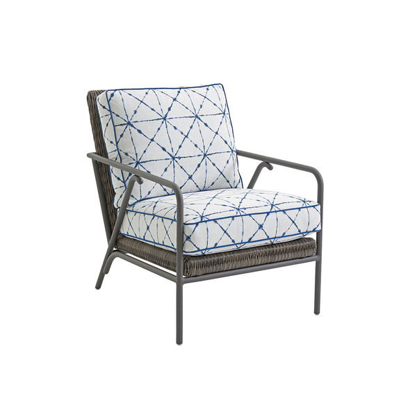 Cypress Point Ocean Terrace Brown and Blue Occasional Chair, image 1