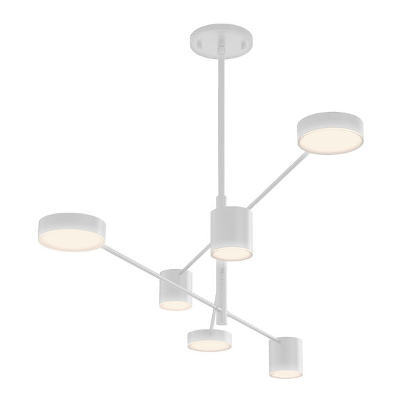 Counterpoint Satin White LED 45-Inch Pendant, image 1