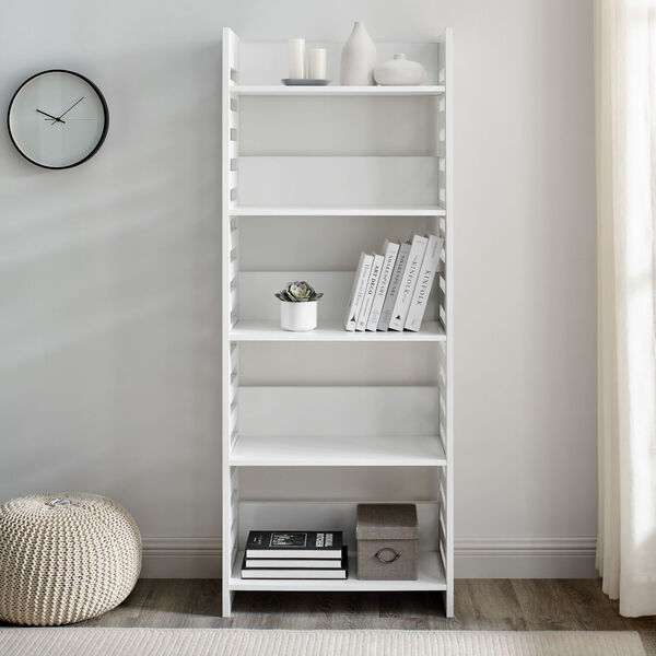 Howard Solid White Five Shelf Bookcase, image 3