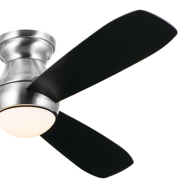 Brushed Stainless Steel Finish 54-Inch LED Bead Hugger Fan with Reversible Blades, image 5